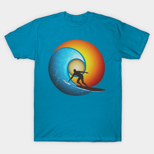 Surfing the Endless Summer Wave (v2) T-Shirt by Doc Multiverse Designs